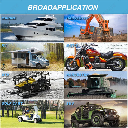 AKAMATE Boat Radio Antenna - 10 Mile Range Flexible