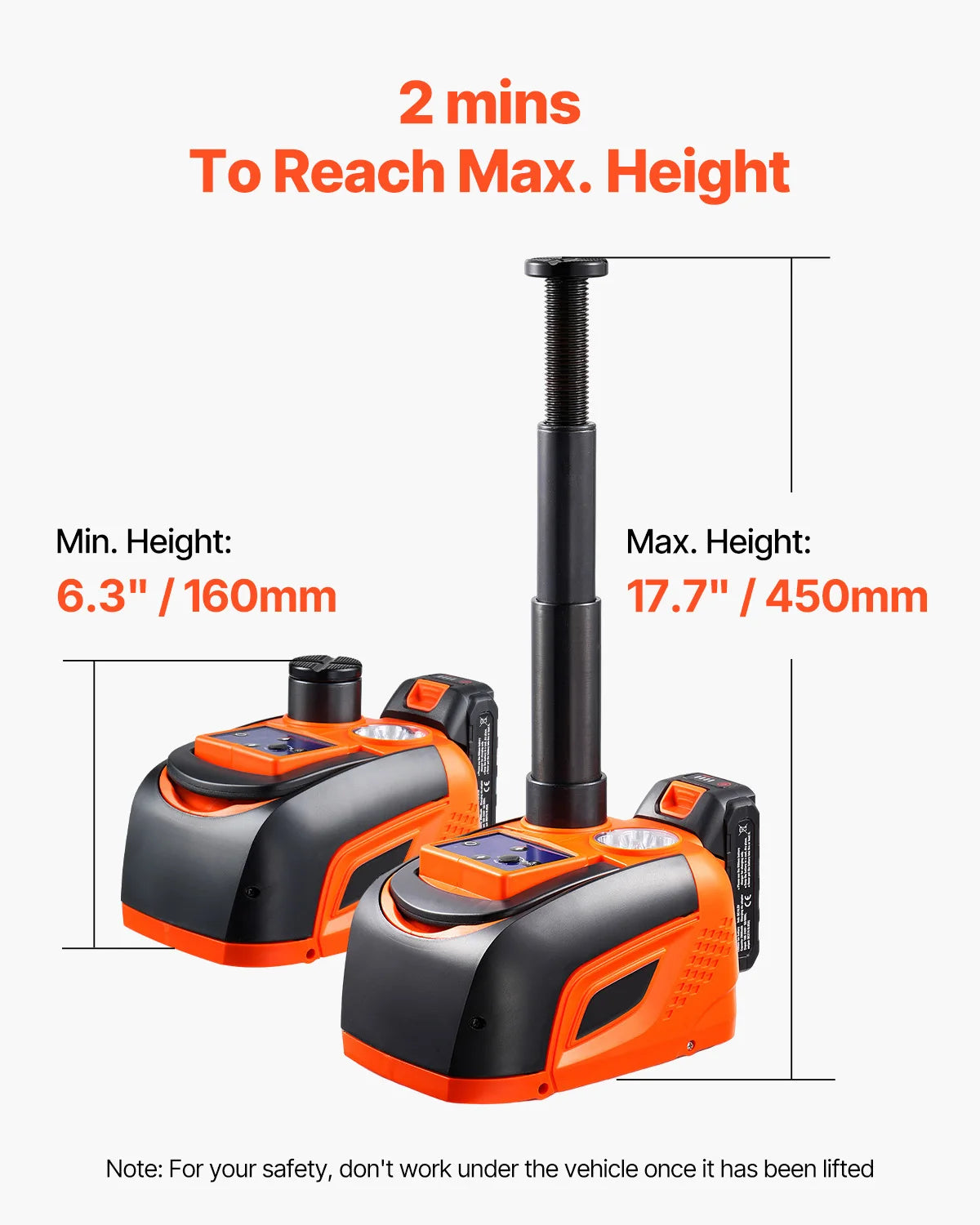 SucceBuy Electric Car Jack &ndash; 5T Adjustable With LED Light