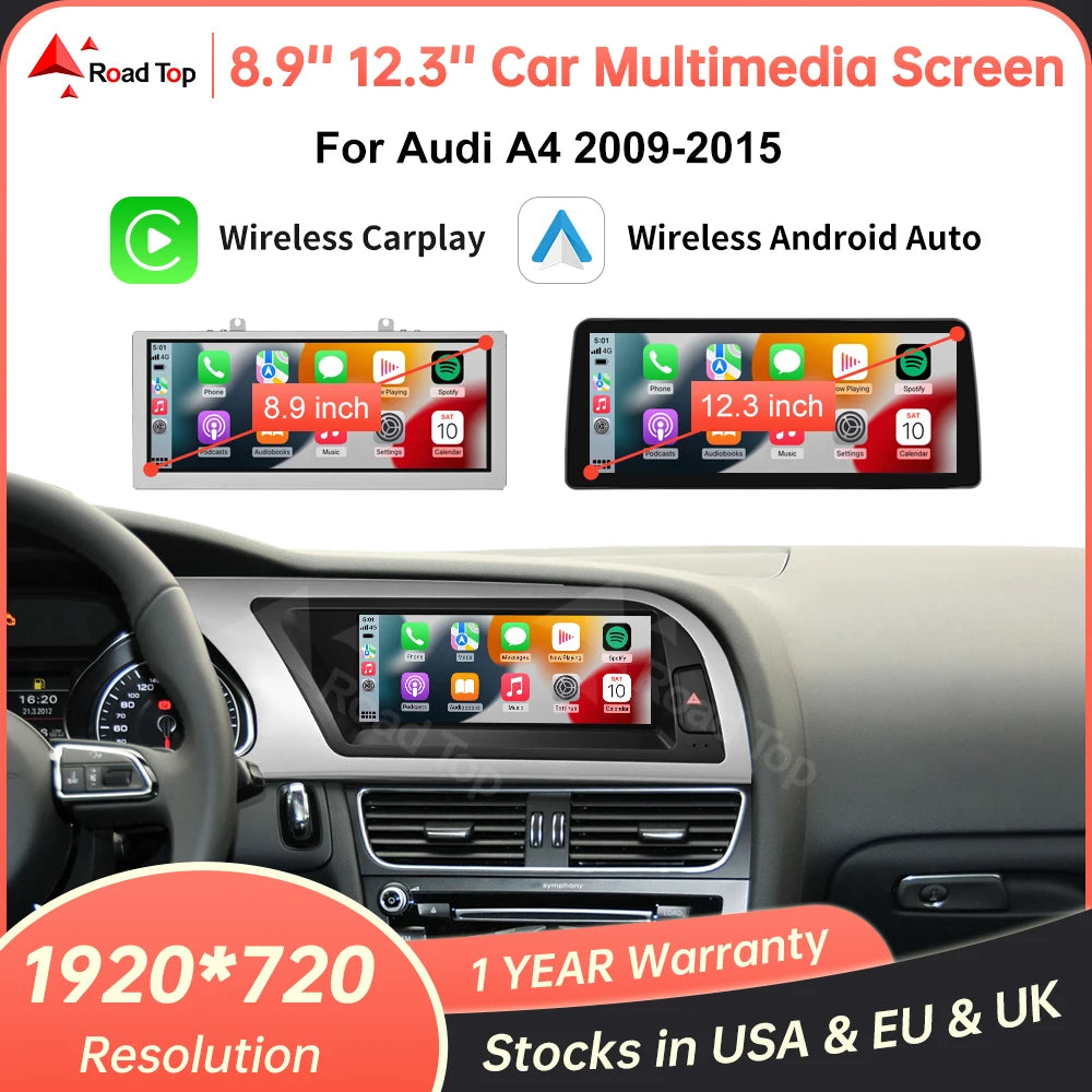 RoadTop 1920x720 Wireless CarPlay &ndash; Airplay Mirror Link