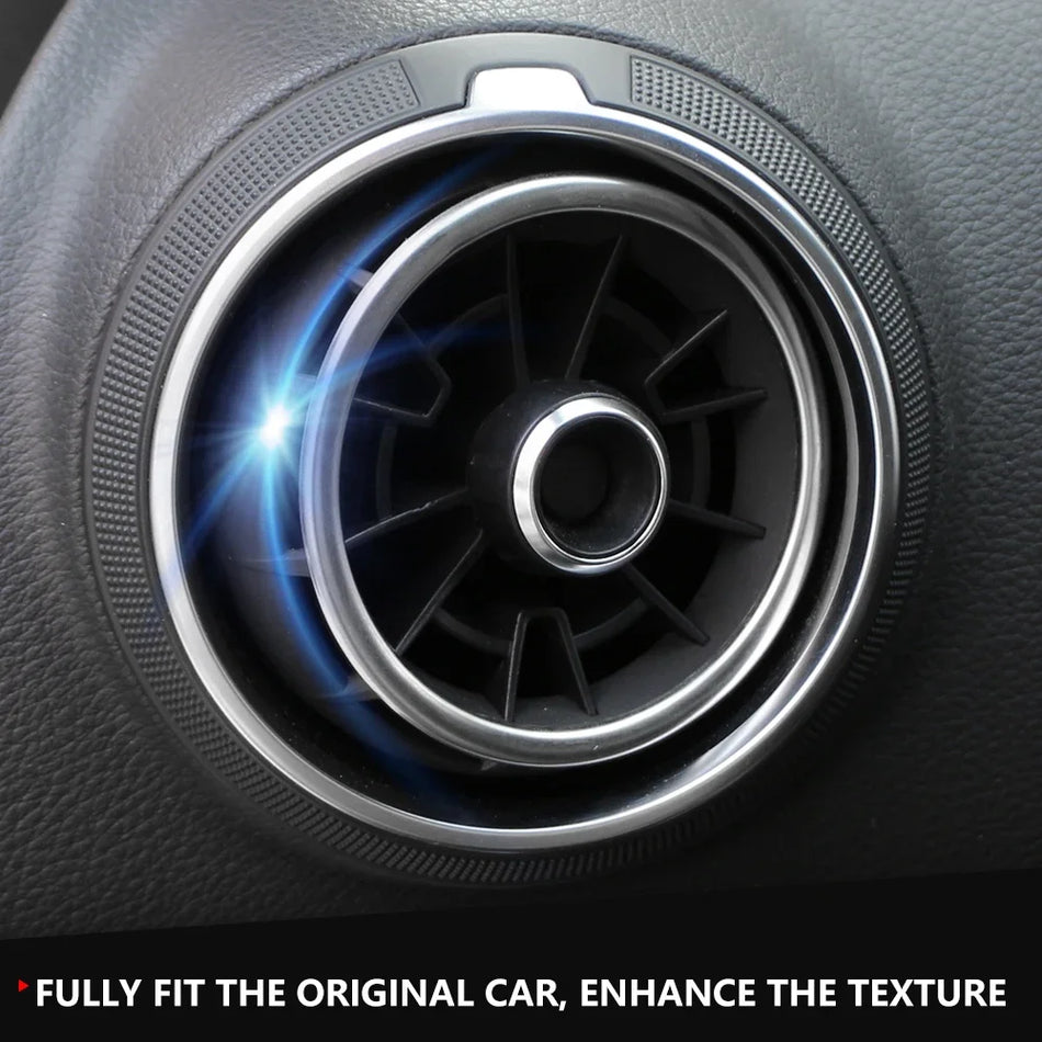 Audi A3 8V S3 Μπροστινός Δακτύλιος Αεραγωγού 4 Τεμ Ανοξείδωτο Ατσάλι Διακόσμηση