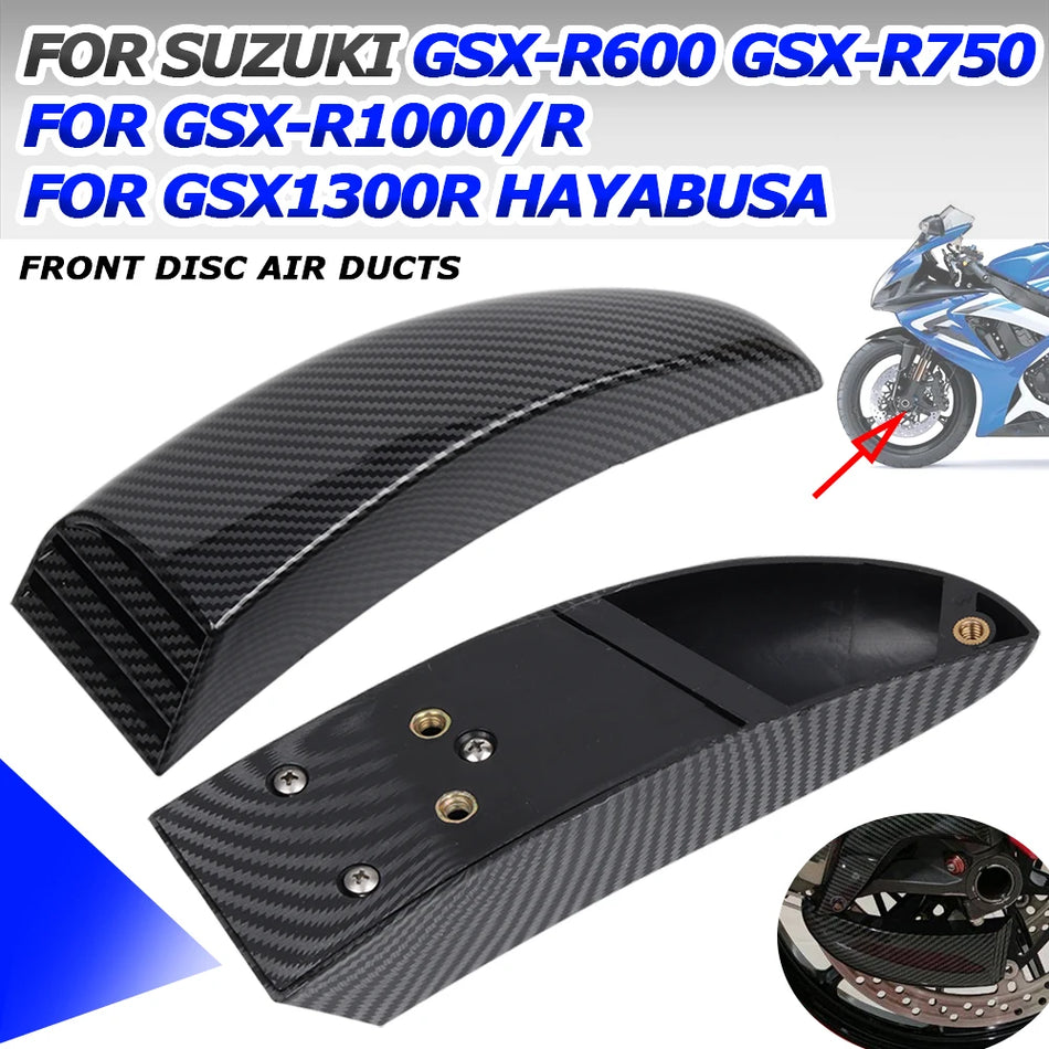 Condotti di raffreddamento del disco anteriore Suzuki GSX1300R Hayabusa, fibra di carbonio