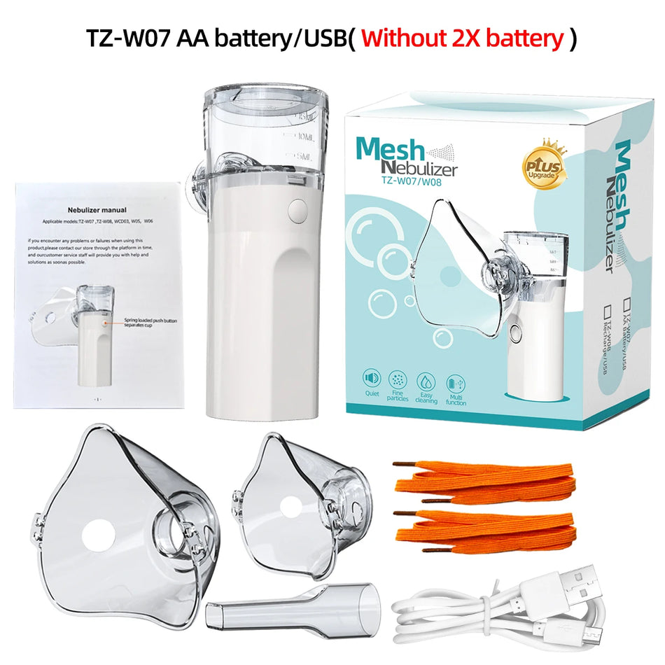 Portable Ultrasonic Mesh Nebulizer For Adults And Kids USB
