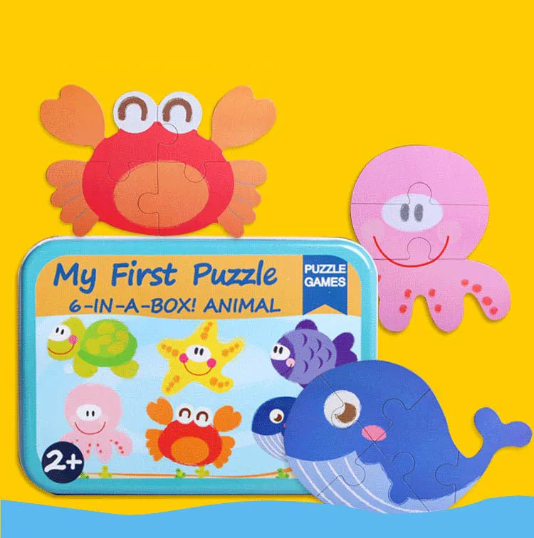 Newborn Kid 3D Wooden Puzzle Toys &ndash; 5 Styles Included NB165C4