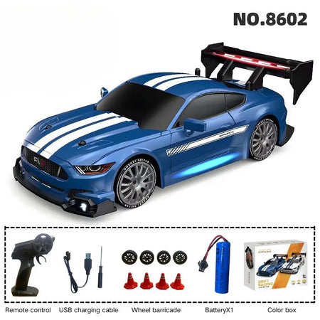 GTR Mustang AE86 1:24 Remote Control Drift Racing Car for Kids 8602-Color box