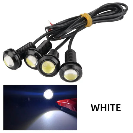 KEVANLY 4Pcs Eagle Eye LED Daytime Running Lights &ndash; Super Bright Visibility WHITE