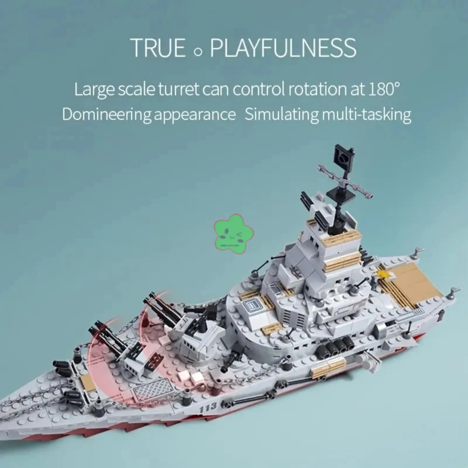 Navy War Chariot Ship Assembly Kit &ndash; Compatible With Lego