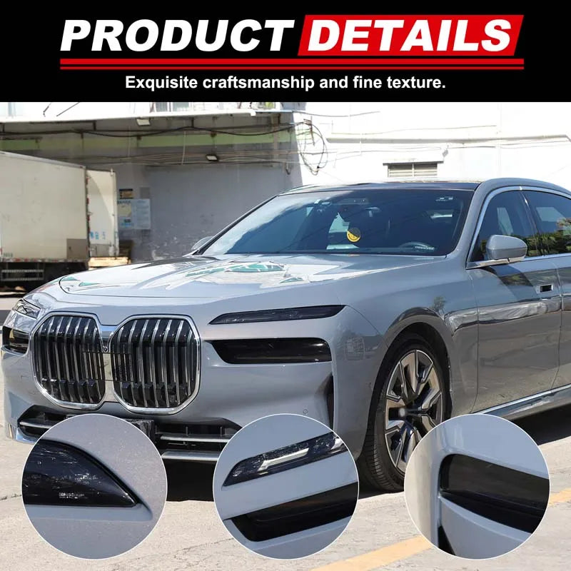 TPU czarna folia na reflektory do BMW serii 7 G70 2023 i nowsze