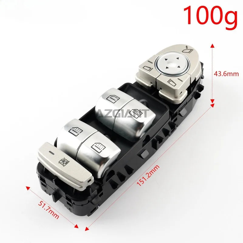 Front Left Window Button 3Pin Plastic for Mercedes-Benz S Class W222