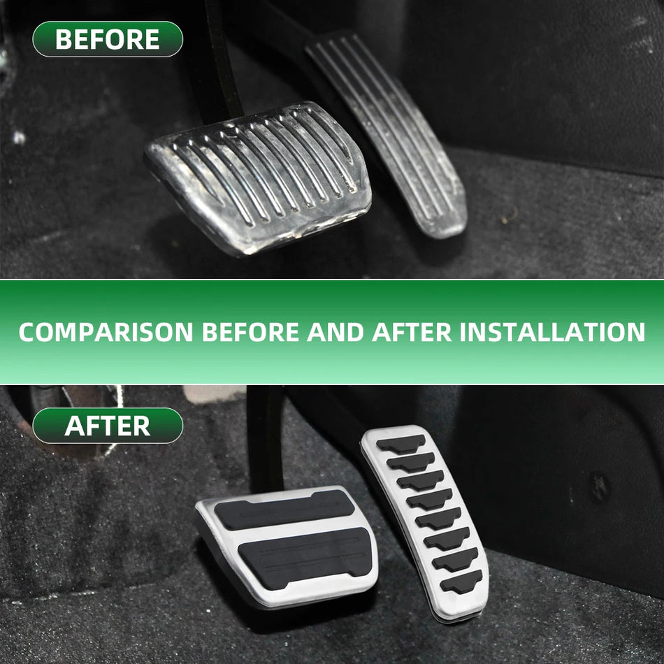 Land Rover Freelander 2 Gaz ve Fren Pedalı Kapak Seti, Paslanmaz Çelik