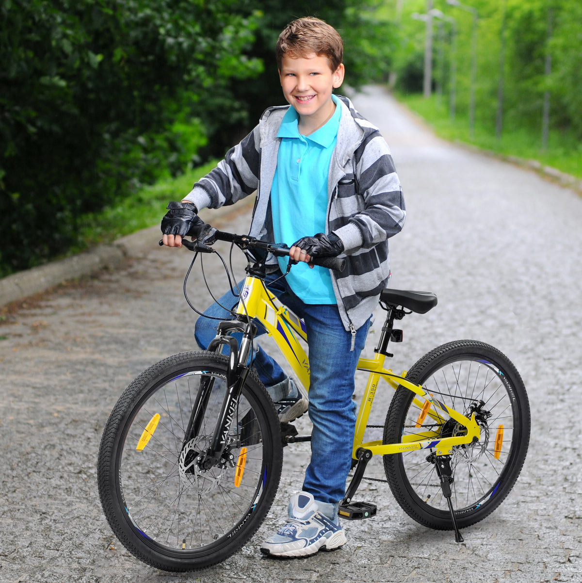 Vankel 24-Inch Kids Mountain Bike 6-Speed - Disc Brakes