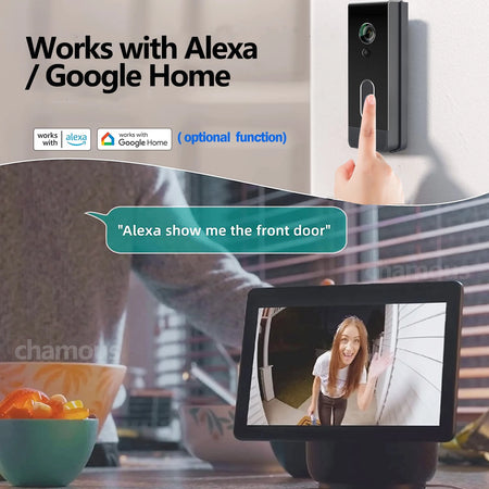 Tuya WiFi Doorbell Camera Outdoor &ndash; Battery Powered