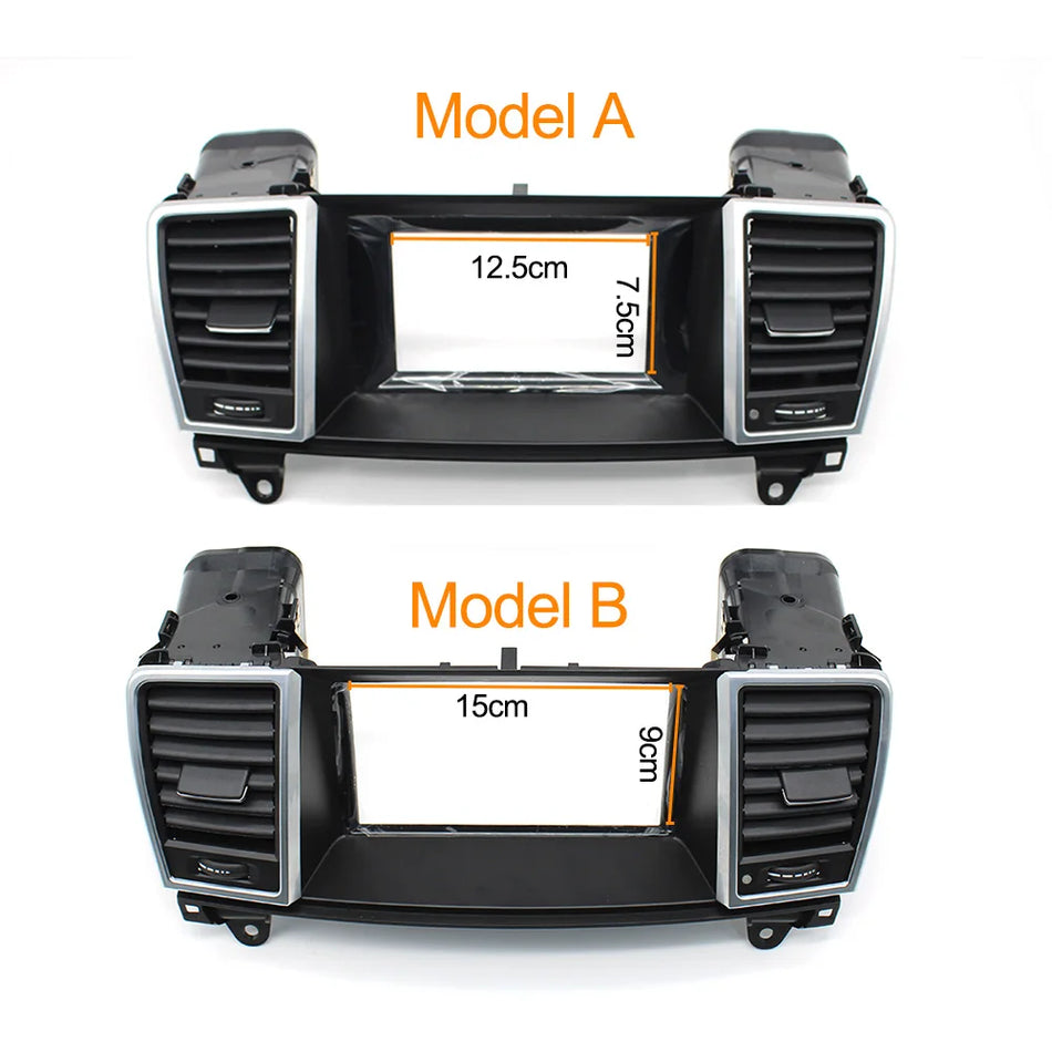 Dashboard Central Air Conditioning Vent Grille Assembly for Mercedes-Benz ML GL W166 Made of PC ABS