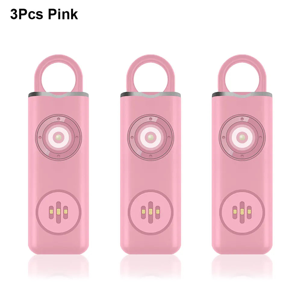 Awapow AF2004 Personal Defense Alarm - 130dB Siren With LED 3Pcs Pink / S
