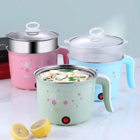 Compact Multifunction Electric Cooker Hot Pot for 1-2 People - 220V Portable Kitchen Appliance