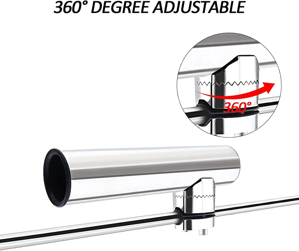2 Pcs Stainless Steel Marine Rod Holders &ndash; Adjustable