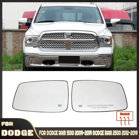 For Dodge Ram 1500 2500 2010-2019 Heated Auto Side Mirror Glass Anti dizziness Left Right Replacement Car accessories by InterCyprus Trading Ltd