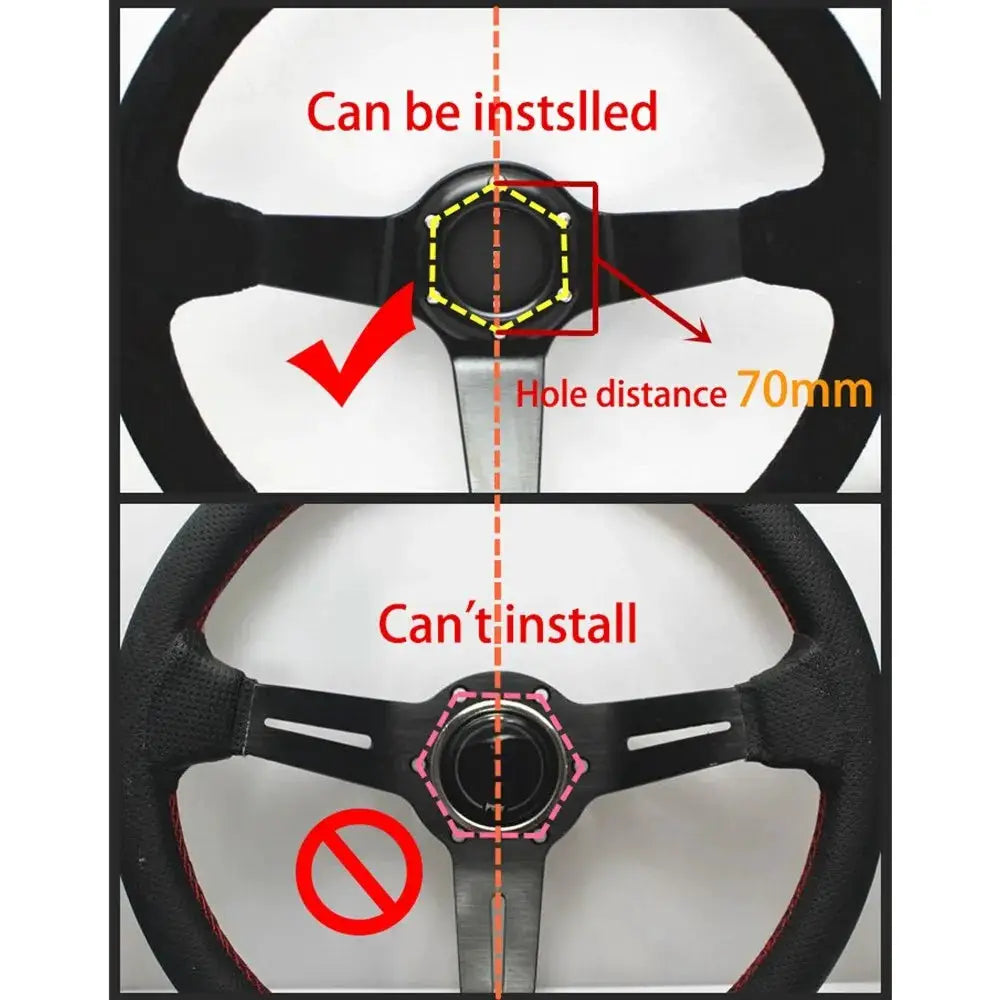 Universal 13/14inch game Steering Wheel Adapter Plate 70mm Racing PCD game Modification For Logitech G29 G920 G923 by InterCyprus Trading Ltd