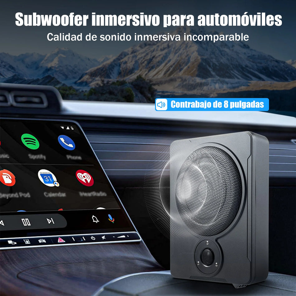 Onderzit Powered 8 Inch Subwoofer 600W Voor Auto Audio