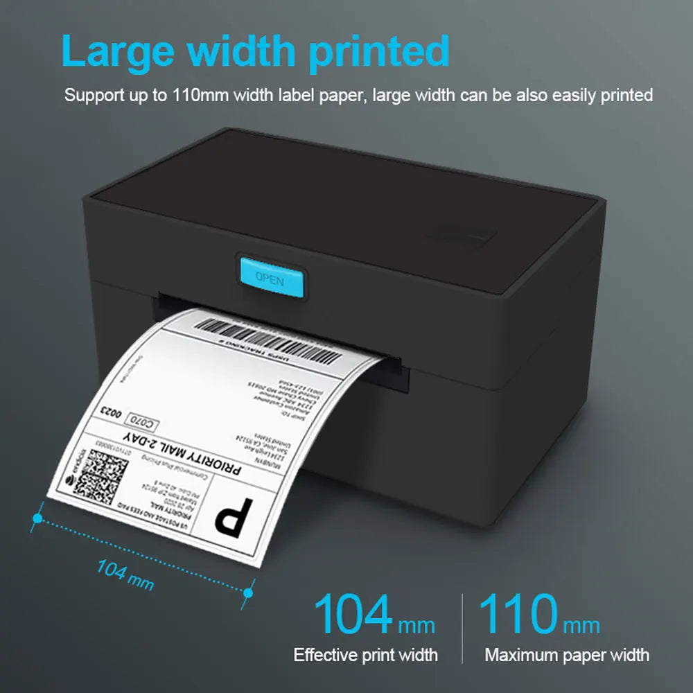 High Speed Label Printer &ndash; USB Bluetooth Thermal Printing