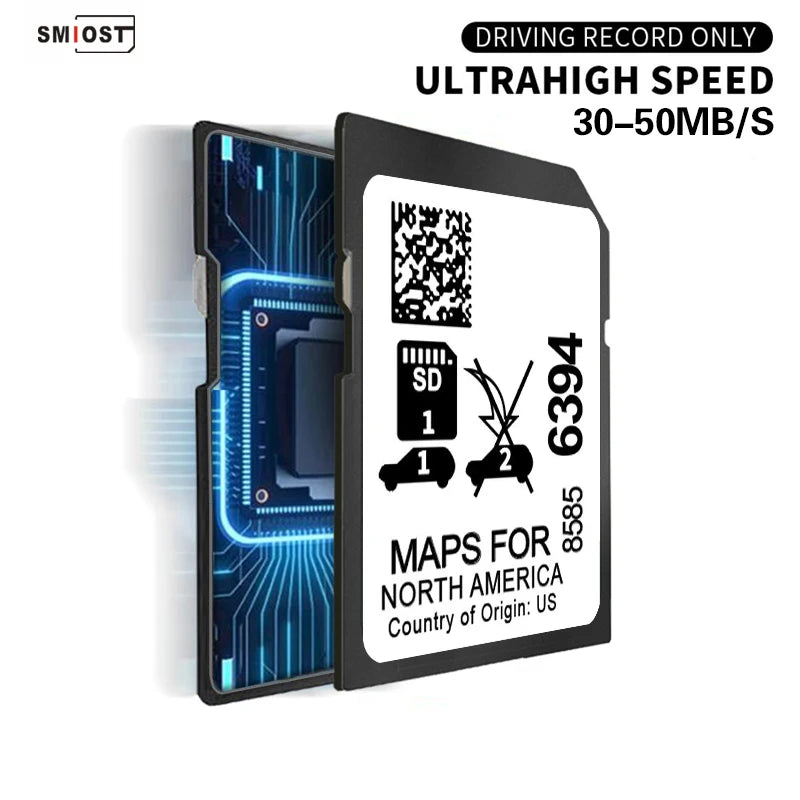 SMIOST 32GB GPS Memory Card 2024 Maps &ndash; Traffic Ready