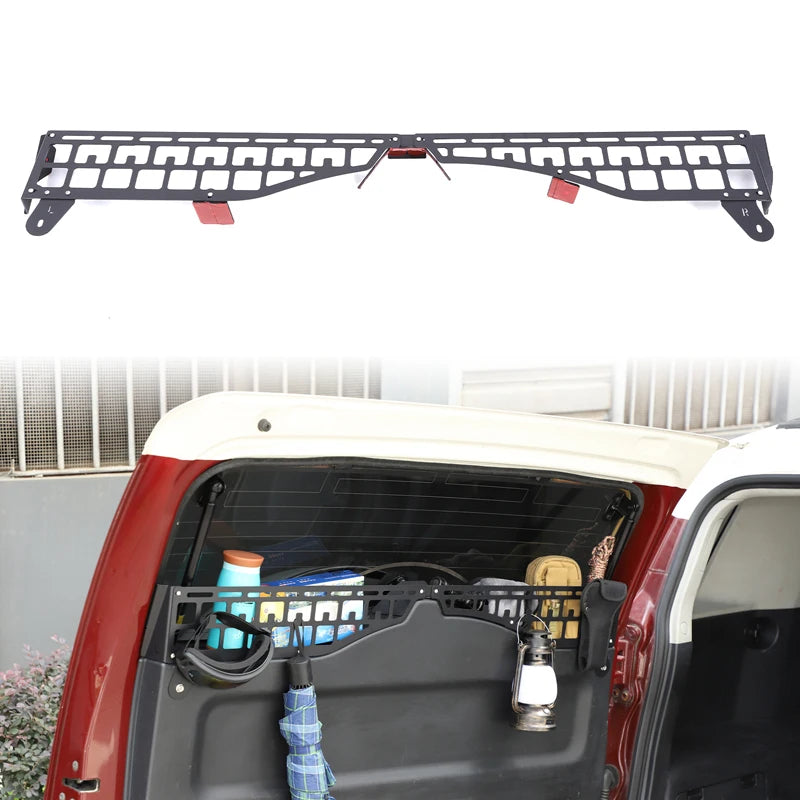Recinzione posteriore nera in lega di alluminio Toyota FJ Cruiser 2007