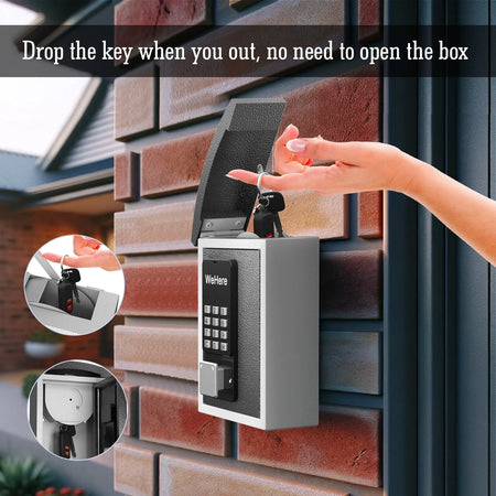 KB521 Password Smart Key Lock Box Wall Mount &ndash; Four Unlocks