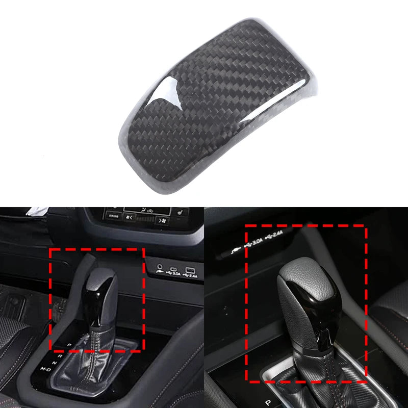 Настоящее углеродное волокно Чехол для рычага переключения передач для Subaru Forester 2025