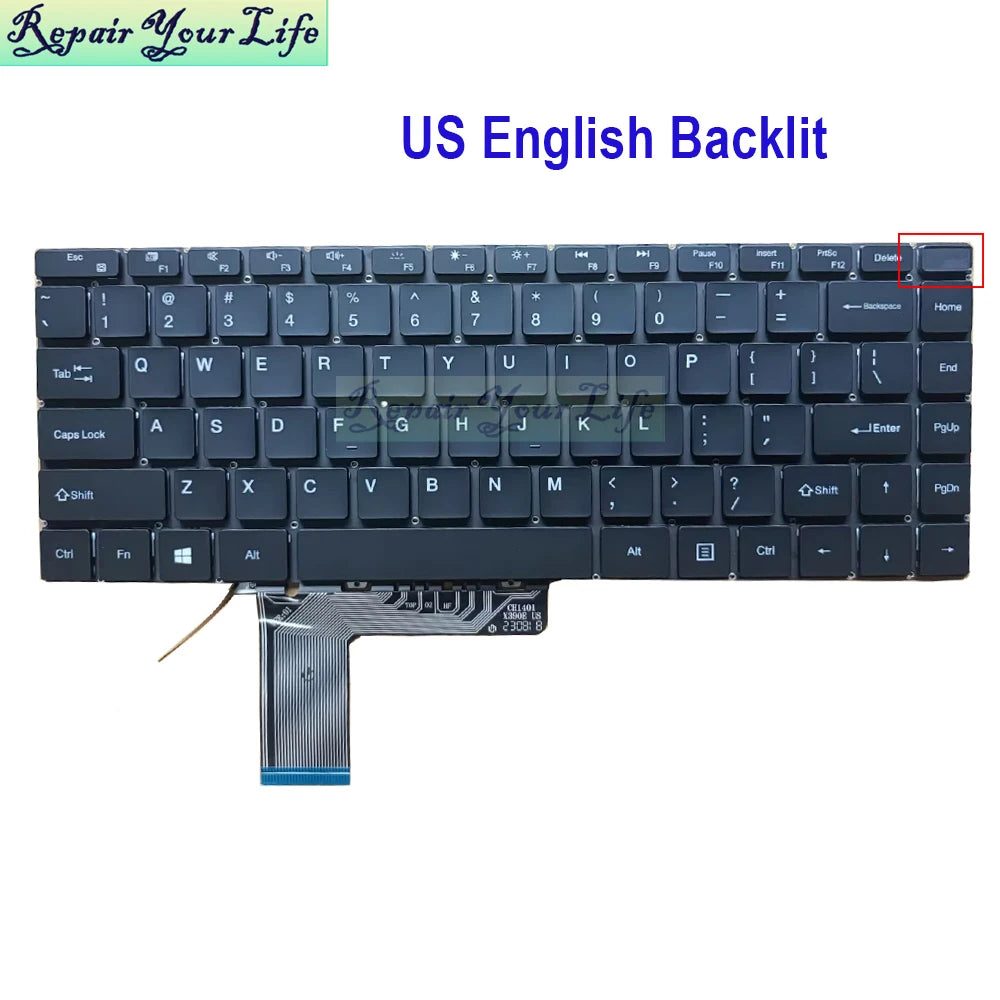 US Russian Spanish Backlit Keyboard - Multilingual Support USA Backlit / CHINA