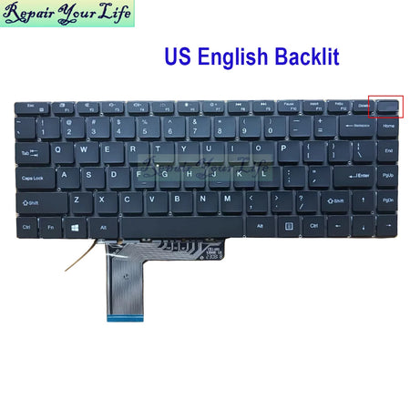 US Russian Spanish Backlit Keyboard - Multilingual Support USA Backlit / CHINA