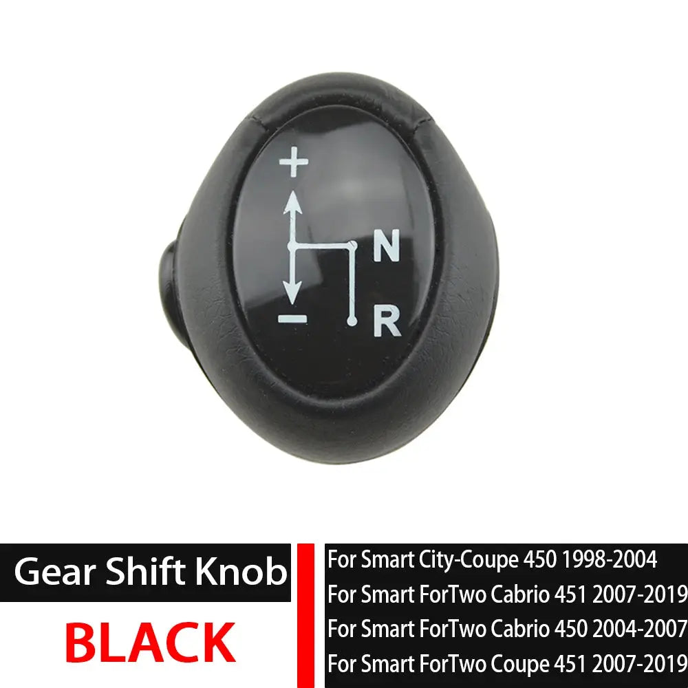 Automatic Gear Shift Knob with ABS Leather for Smart ForTwo 450 2004-2007 by InterCyprus Trading Ltd