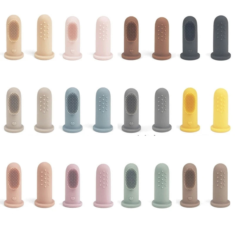 Food-Grade Silicone Baby Finger Toothbrush for Infants 0-2 Years