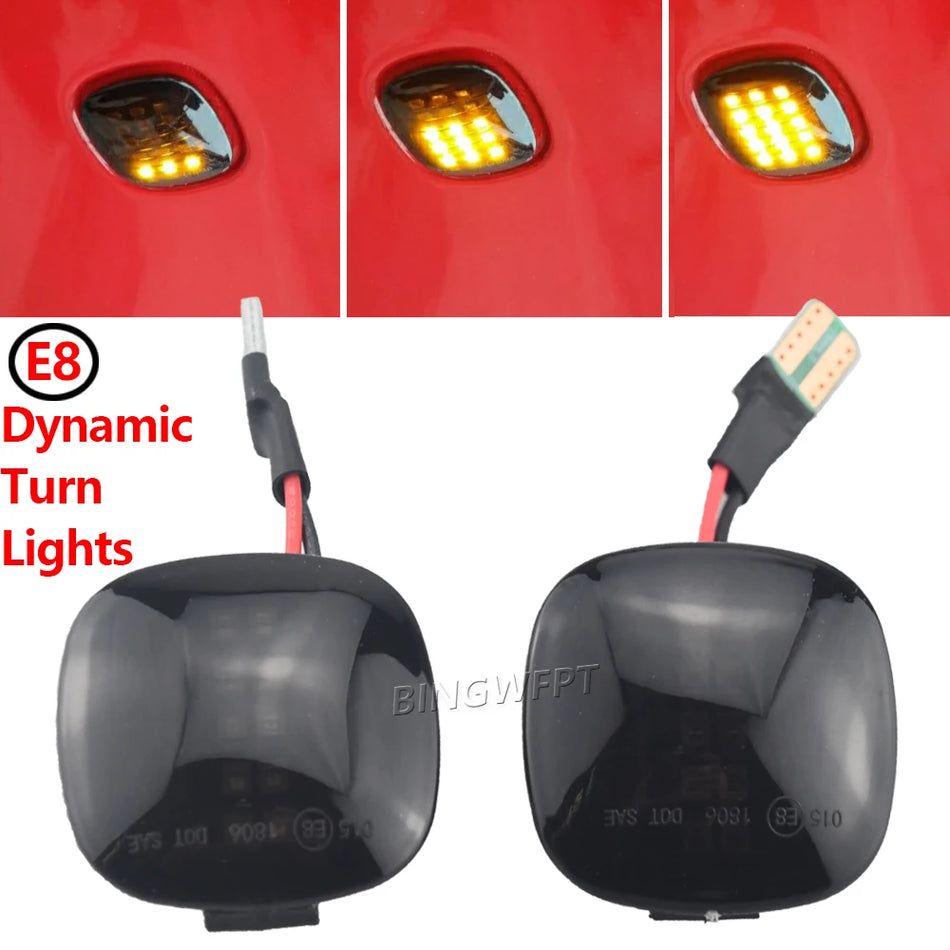 Dynamická LED směrová světla boční osvětlení pro Audi A3 8L, A4 8D
