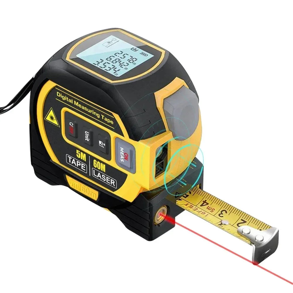 Protable Laser Tape Measure 3in1 &ndash; High Precision Laser 40m and 5m type