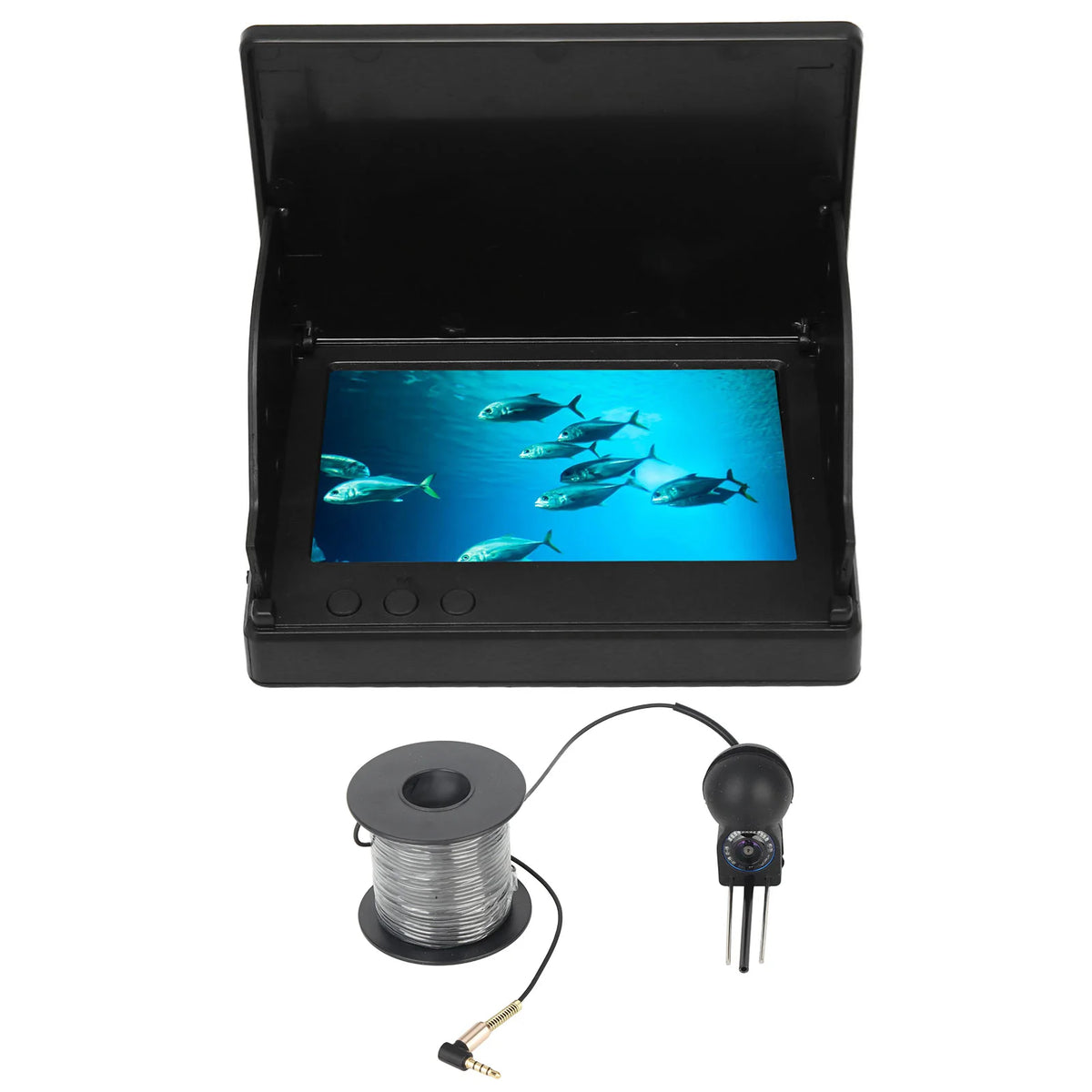 4.3&quot; TN HD Underwater Fishing Camera - IP68 Waterproof Fish Finder with Night Vision