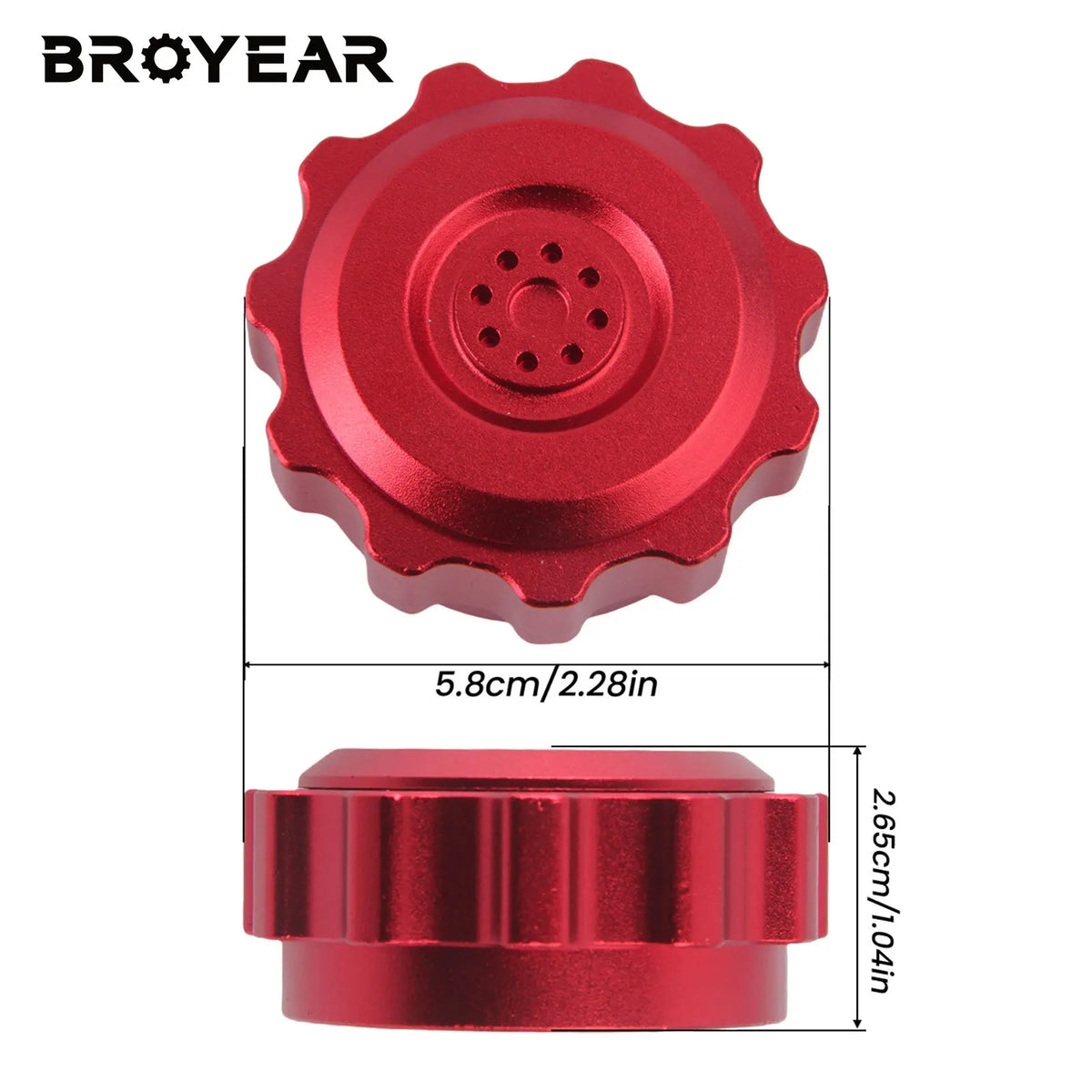 Red Aluminum Shift Knob For Dodge Ram 1500 2013 2018 by InterCyprus Trading Ltd