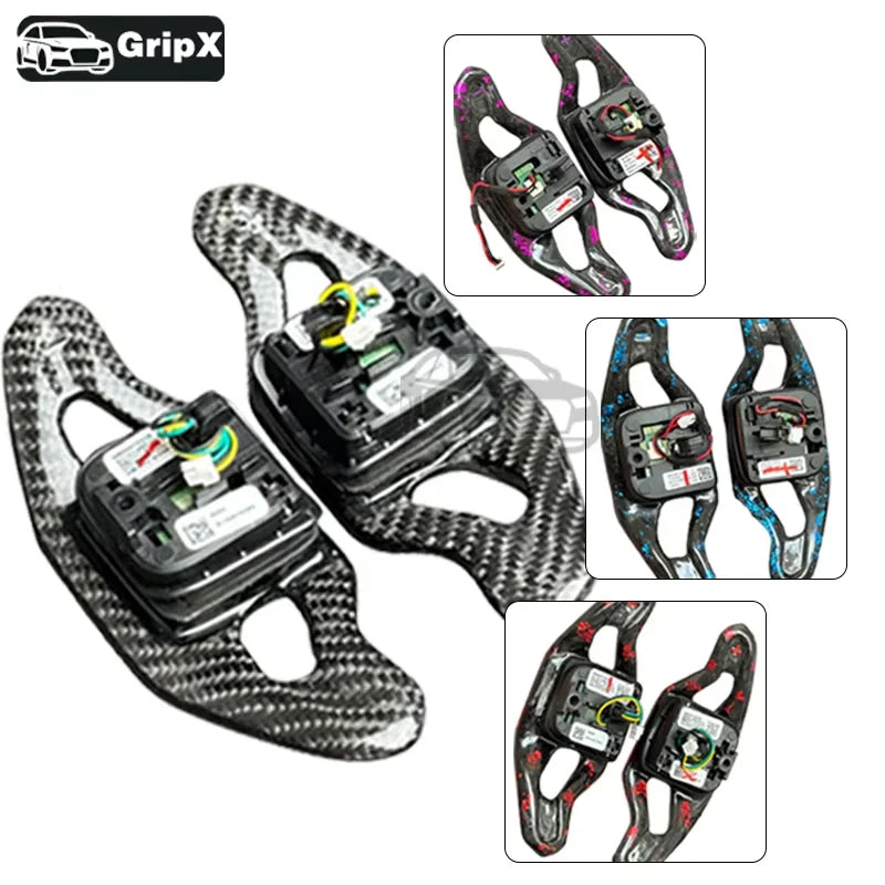 Audi Karbon Fiber Direksiyon Simidi Vites Pedalı Değişimi A3, RS3, A6, TT için