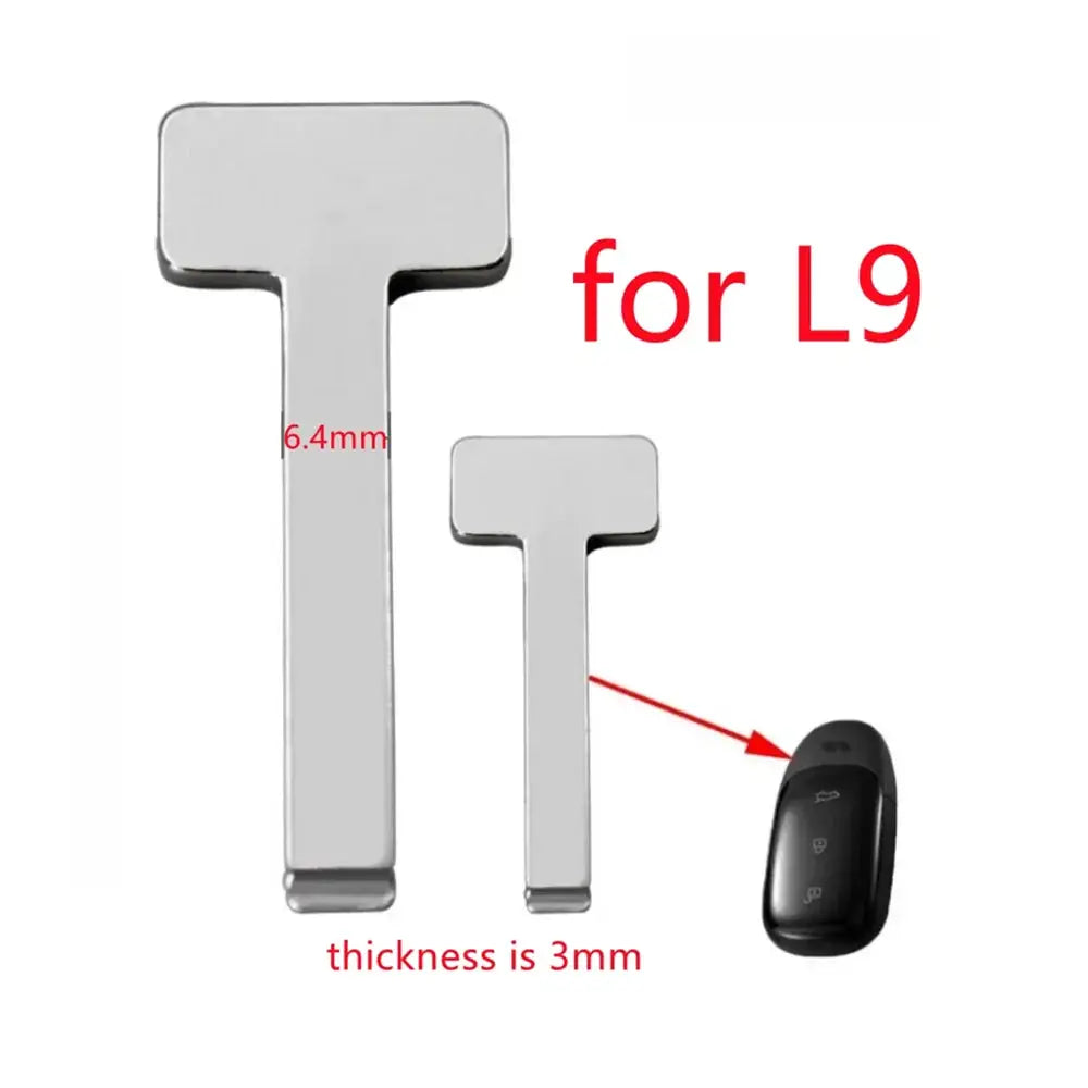 10PCS/Lot Car Smart Emergency Insert Key Blank Blade Replacement for ZEEKR 001 Xiaopeng P7 for BMW X7 Lixiang L1 L9 by InterCyprus Trading Ltd
