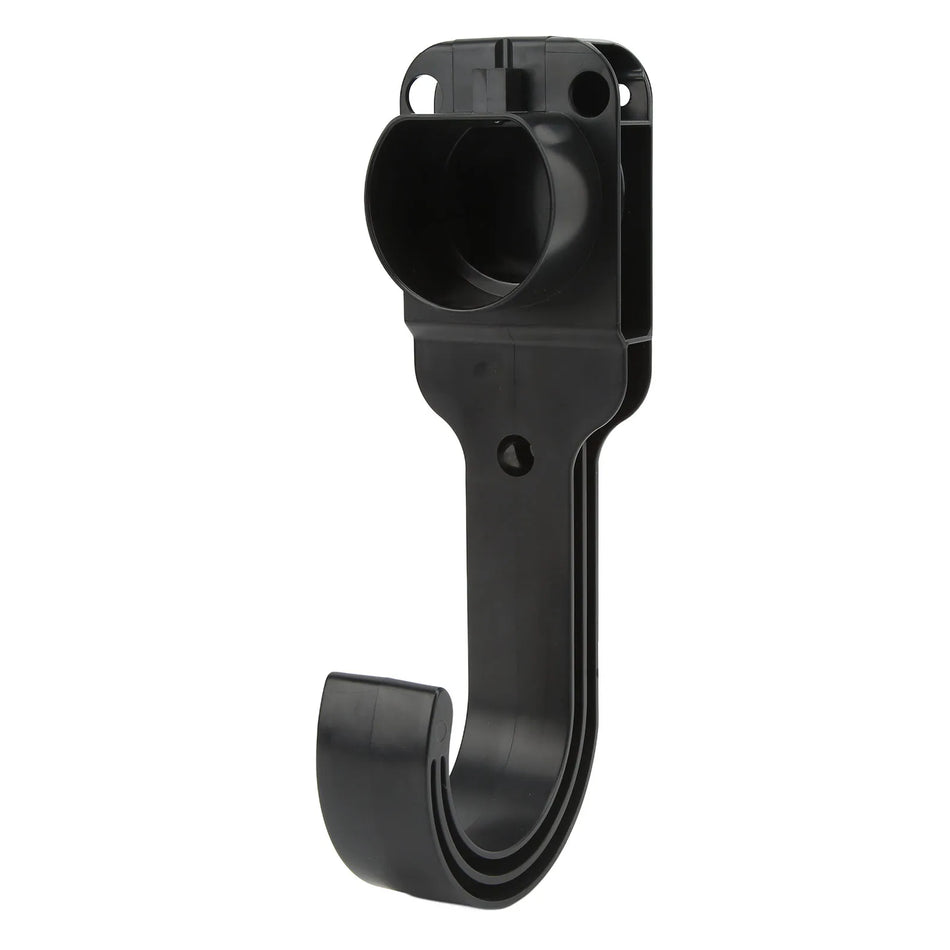 Wall Mounted EV Charger J Hook Cable Holder for Type 2 Plug, ABS Plastic