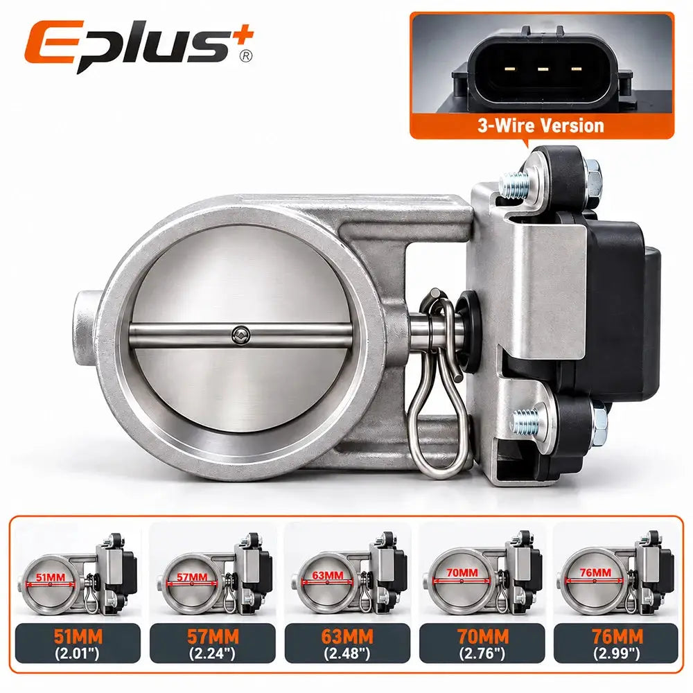 EPLUS Universal with Button Switch Stainless Steel Electric Exhaust Valve Kit Car Exhaust Pipe Electronic Muffler Valve by InterCyprus Trading Ltd