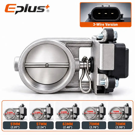 EPLUS Universal with Button Switch Stainless Steel Electric Exhaust Valve Kit Car Exhaust Pipe Electronic Muffler Valve by InterCyprus Trading Ltd
