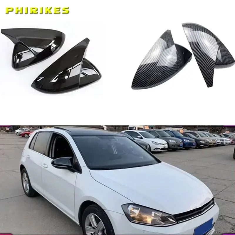 Spilgti melni sānu spoguļu vāciņi signāliem VW Golf MK7 GTI