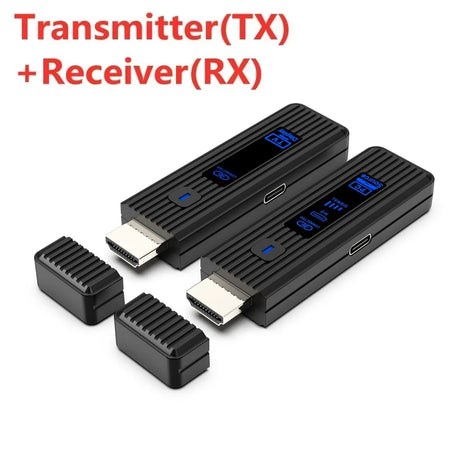 Wireless HDMI Video Transmitter Kit Black RX and TX