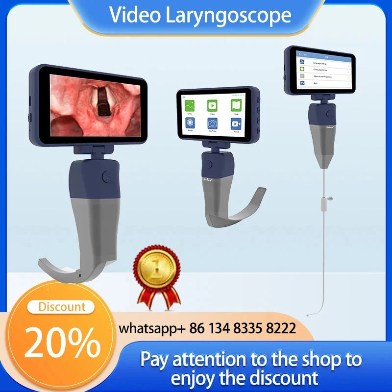Jutiklinis Ekranas Vaizdo Laringoskopas Su Intubacijos Gidu Core