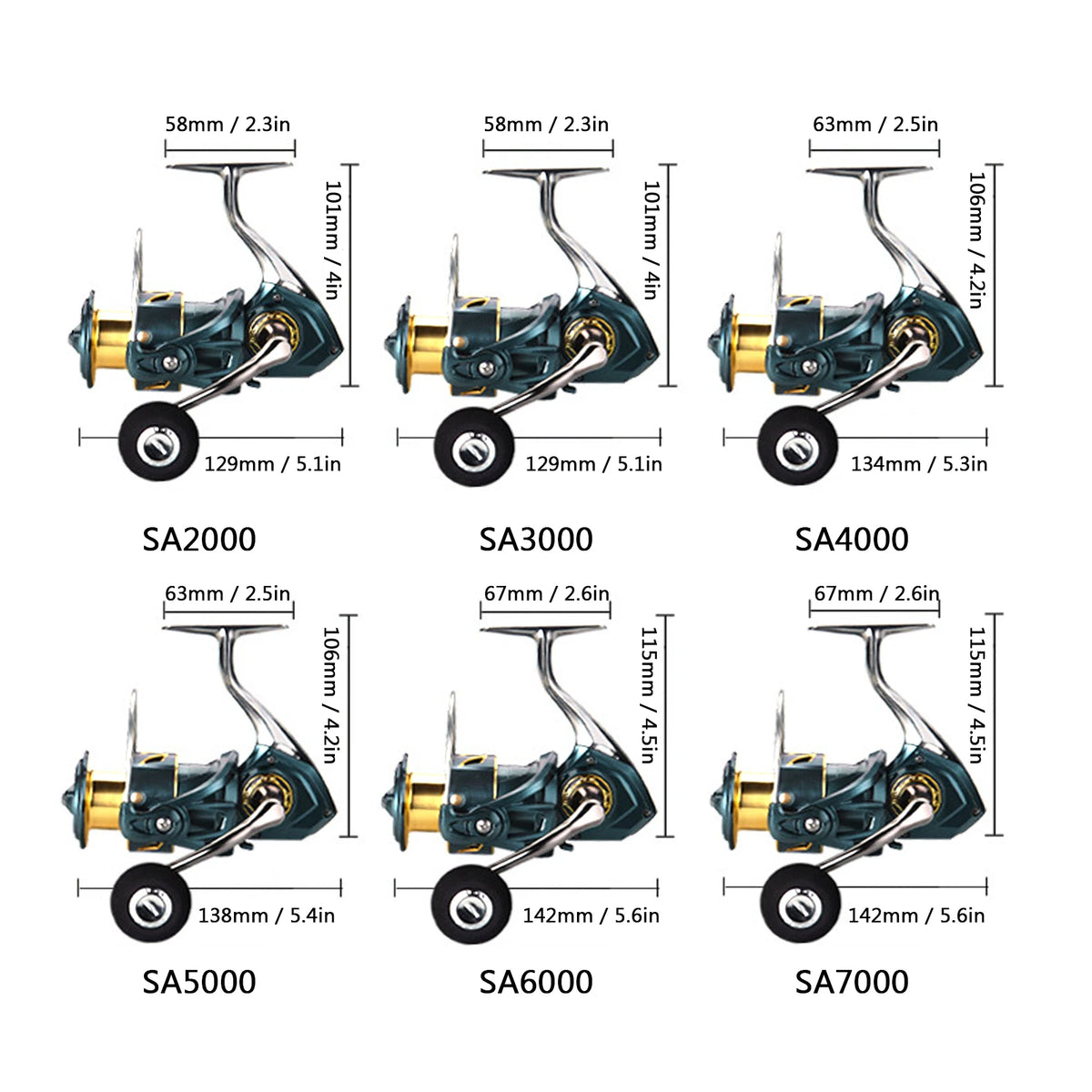 5.2:1 Reel CNC Metal Arm 3+1 BB Fishing Reel - Lightweight