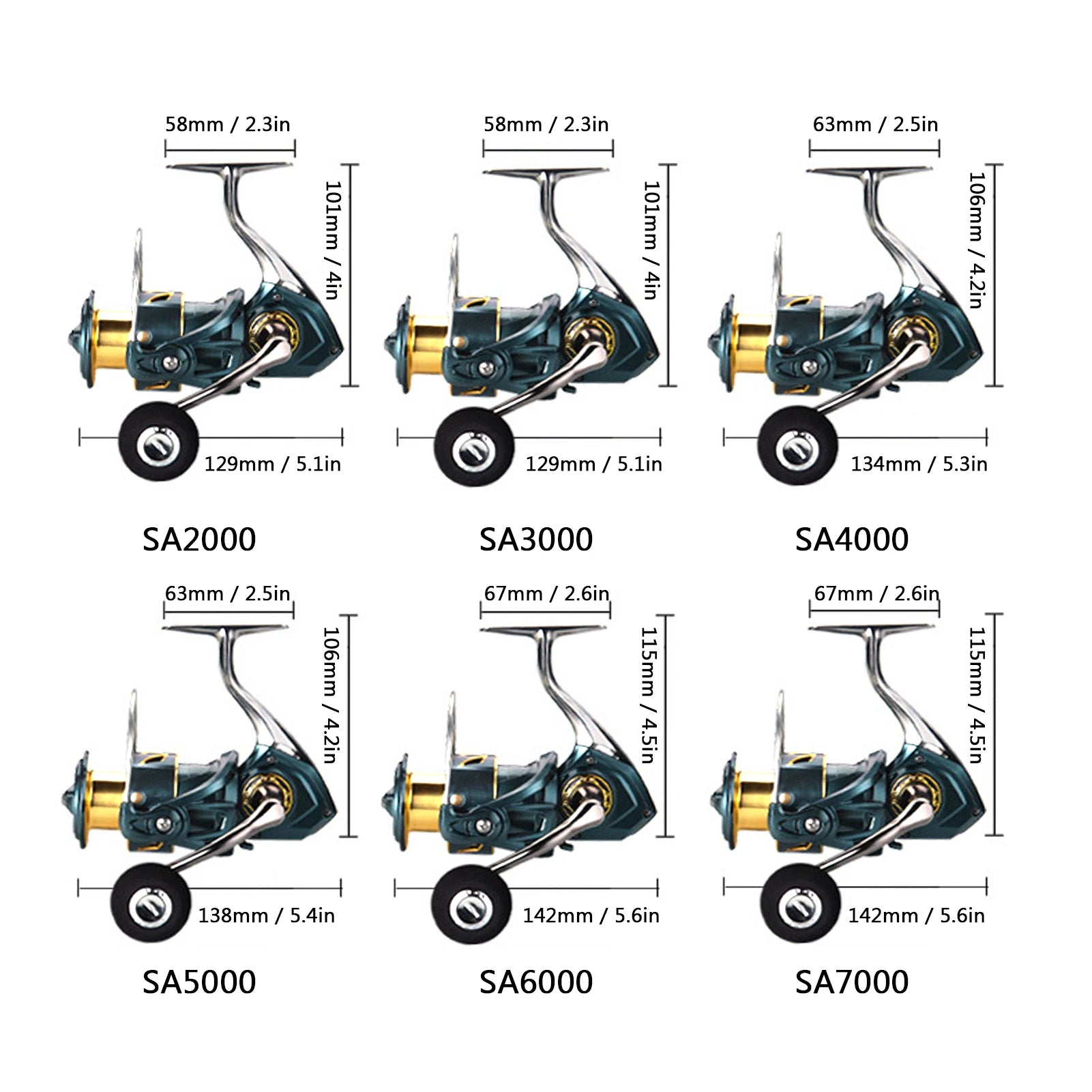 5.2:1 Reel CNC Metal Arm 3+1 BB Fishing Reel - Lightweight