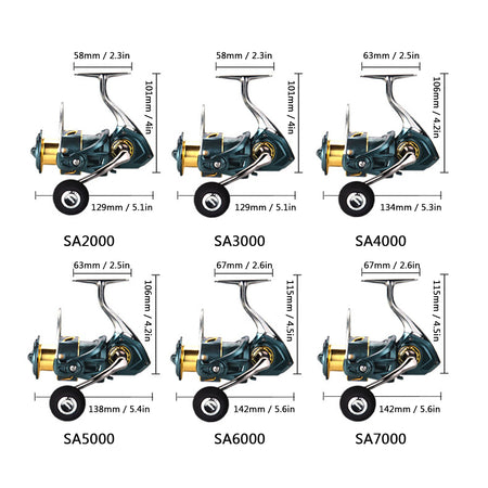 5.2:1 Reel CNC Metal Arm 3+1 BB Fishing Reel - Lightweight