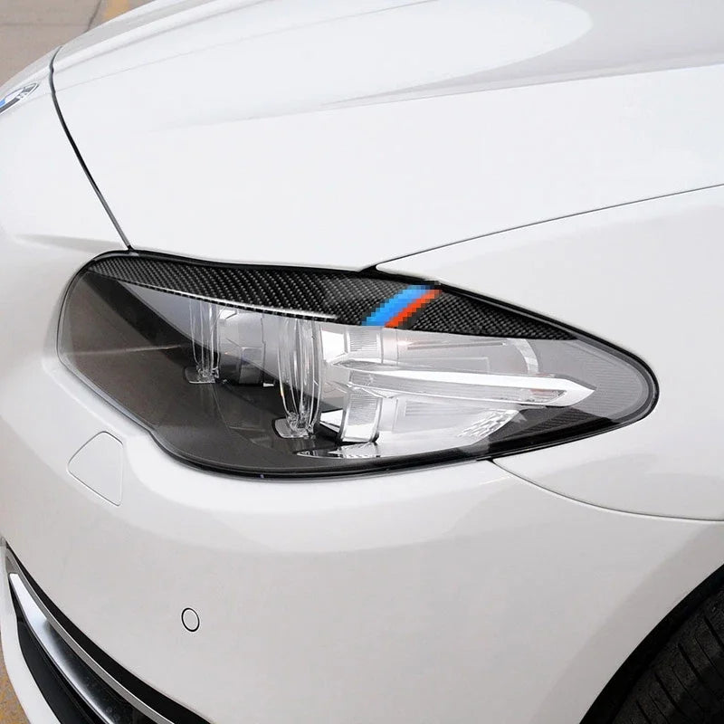 Ozdoba na reflektor 3D z włókna węglowego dla BMW F10 serii 5