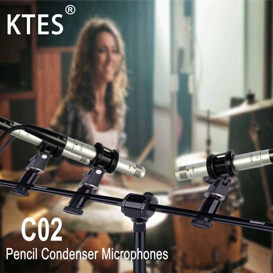 C02 Pencil Mic Pair - Precise Sound Capture for Home Studios