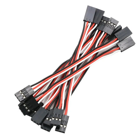 10pcs 100mm 150MM 200MM 300MM 500MM Servo Extension Cord Male to Male for JR Plug Servo Extension Lead Wire Cable 10cm by InterCyprus Trading Ltd