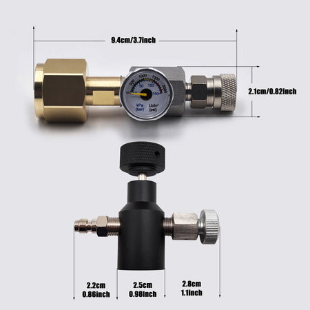 CO2 Refill Connector W21.8-14 G3/4 CGA320 &ndash; Heavy Duty